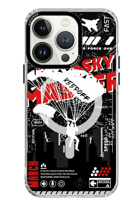 Keep Off Apple iPhone 15 Pro Battlefield Magsafe Kapak - Airborne