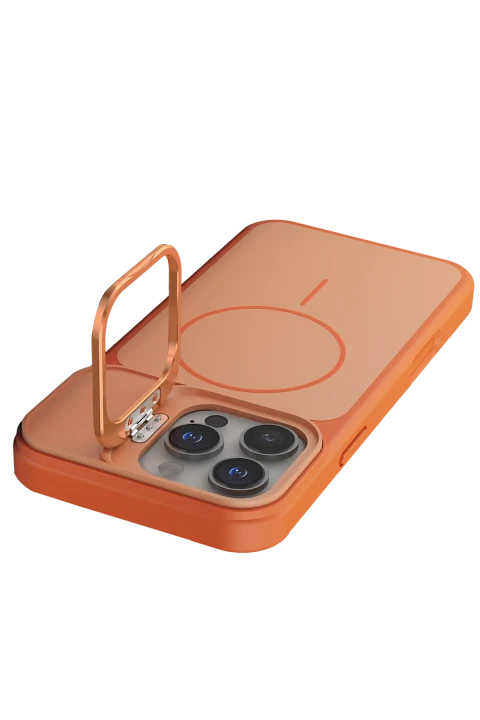 Joko Apple iPhone 16 Pro Max Pale Magsafe Standlı Kapak - Turuncu