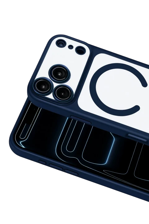 Joko Apple iPhone 17 Pro Max/18 Pro Max Chrome Magsafe Kapak - Lacivert