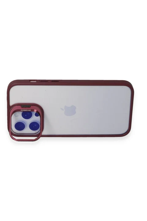 Joko Apple iPhone 13 Pro Max Kılıf Roblox Lens Standlı Kapak - Bordo