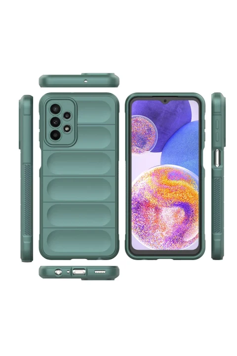 uryport Samsung Galaxy A23 4G Kılıf Optimum Silikon - Koyu Yeşil