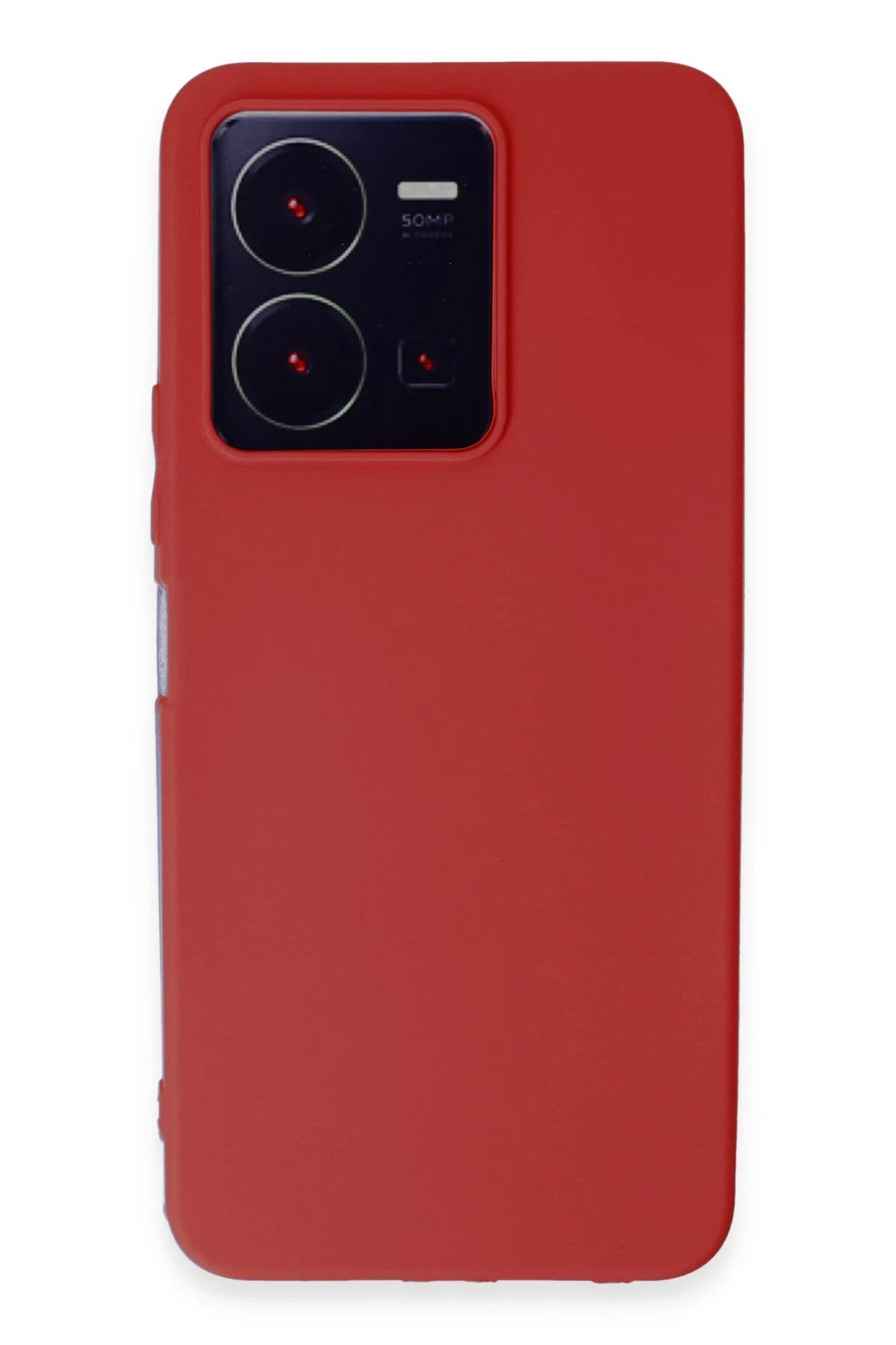 uryport Vivo Y35 Kılıf First Silikon - Kırmızı