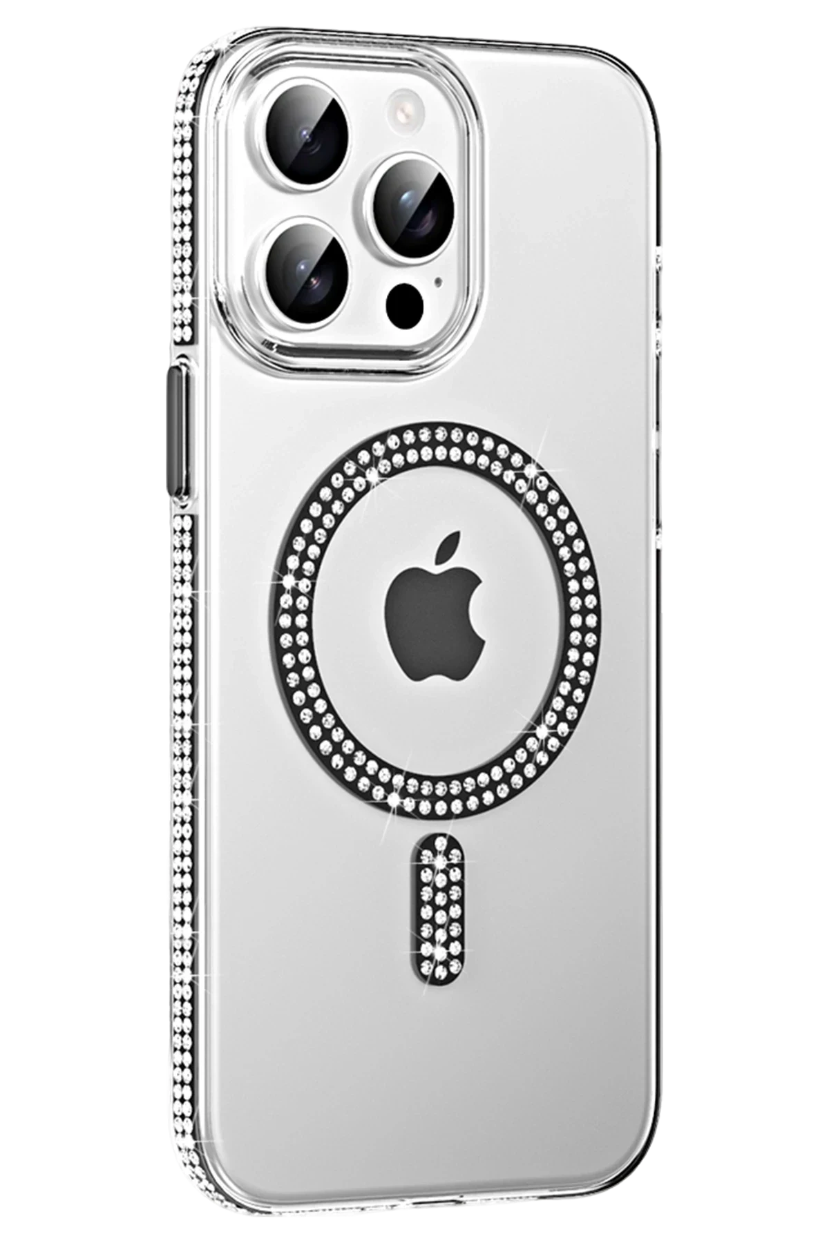Joko Apple iPhone 15 Pro Max Move Taşlı Magsafe Kapak - Siyah