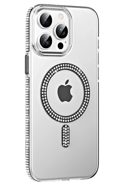 Joko Apple iPhone 15 Pro Max Move Taşlı Magsafe Kapak - Siyah