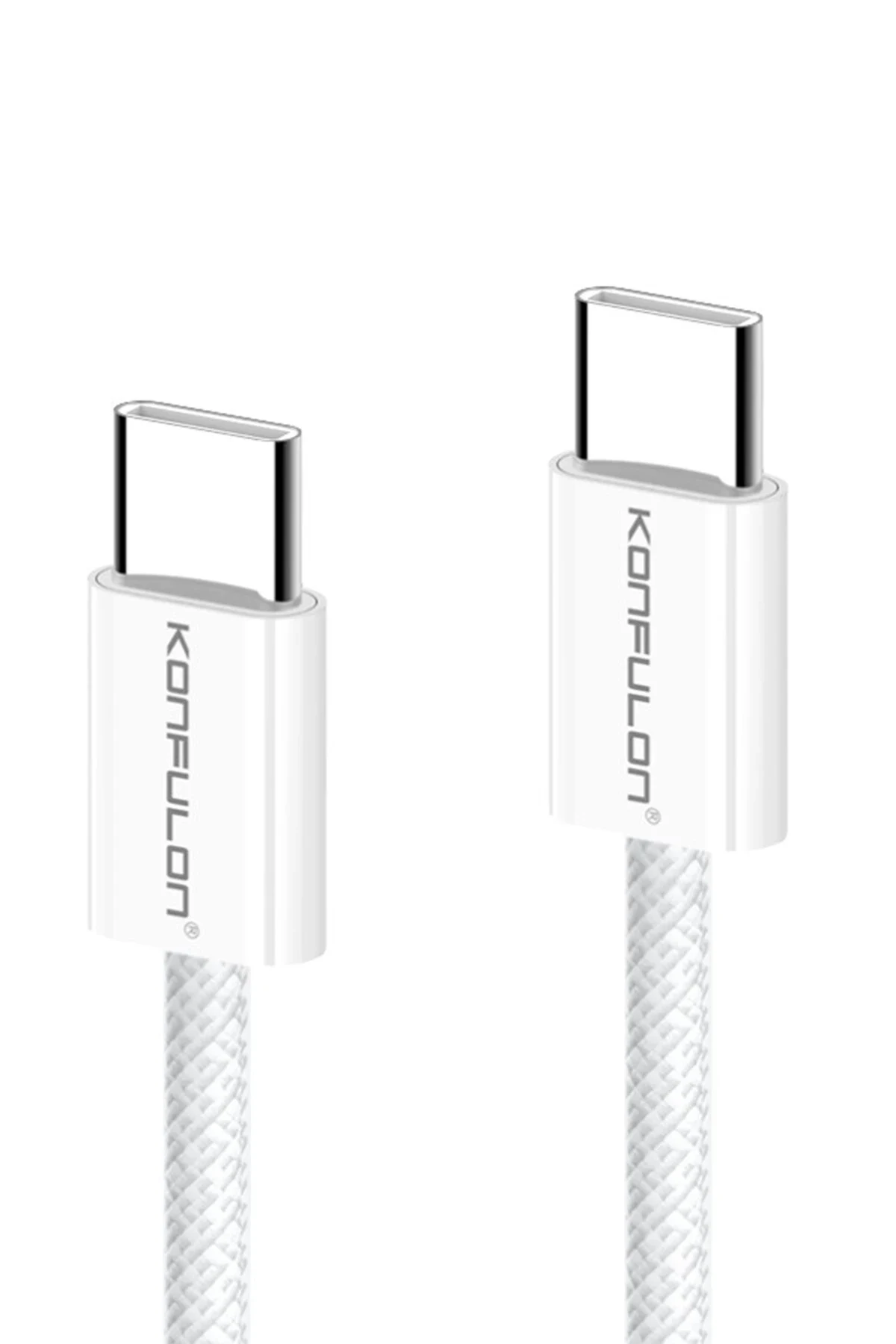 Konfulon DC82 1M 60W Type-C to Type-C PD Hızlı Şarj Kablo - Beyaz
