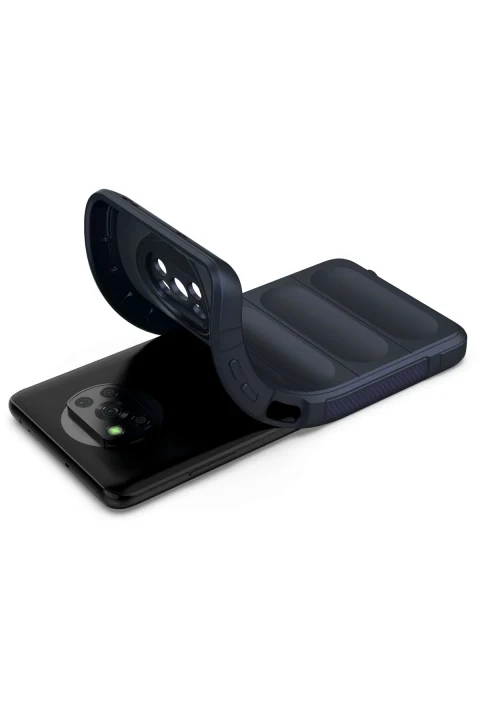 uryport Xiaomi Pocophone X3 Kılıf Optimum Silikon - Lacivert