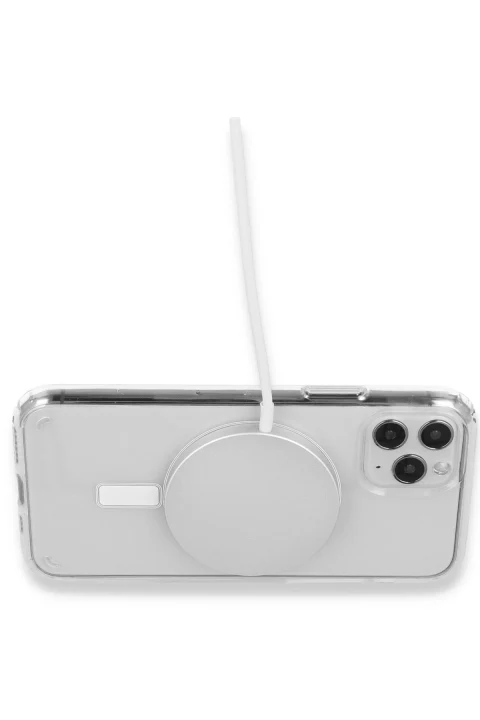 uryport Apple iPhone 15 Kılıf Pc Real Magsafe Kapak - Şeffaf