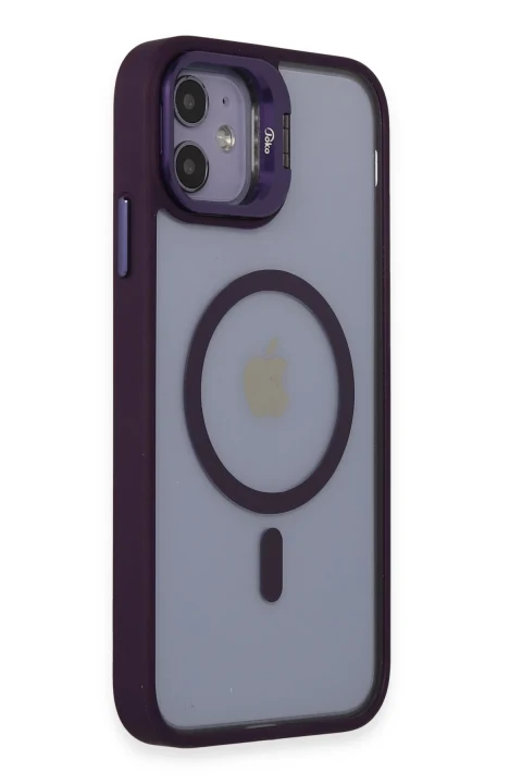 Joko Apple iPhone 11 Kılıf Roblox Lens Magsafe Standlı Kapak - Derin Mor