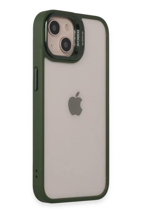 Joko Apple iPhone 15 Kılıf Roblox Lens Standlı Kapak - Koyu Yeşil