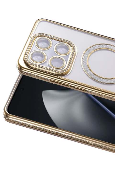uryport Xiaomi Mi 15T Pro Joke Simli Magneticsafe Kılıf - Gold