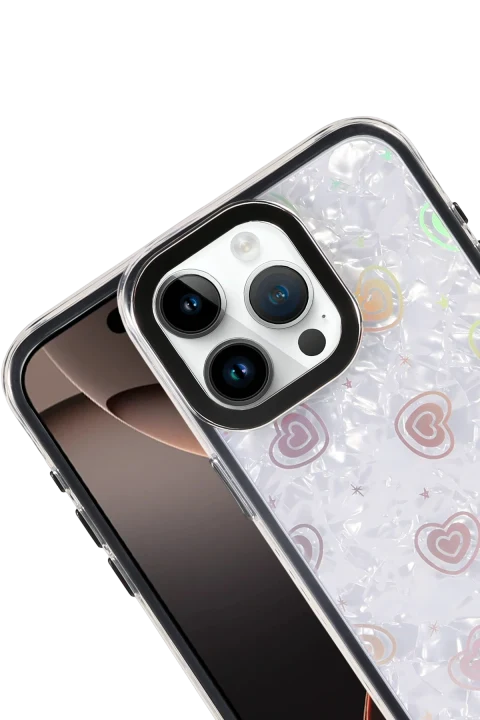uryport Apple iPhone 15 Lumi Desenli Kapak - Siyah