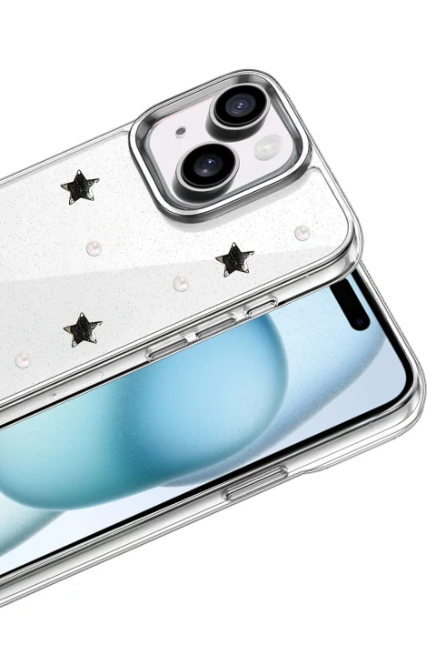uryport Apple iPhone 15 Plus Fiyonk Desenli Kapak - Desen 7