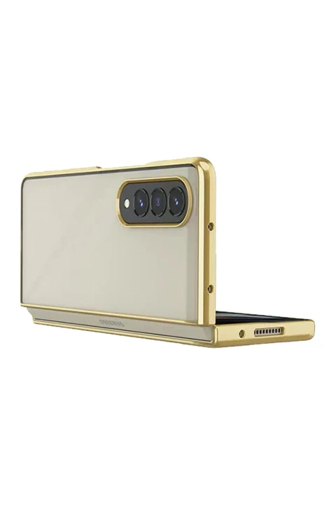 uryport Samsung Galaxy Z Fold 4 Kılıf Fold Element Kapak - Gold