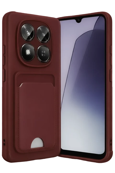 uryport Xiaomi Redmi Note 15 Pro 4G Kelvin Kartvizitli Silikon - Bordo