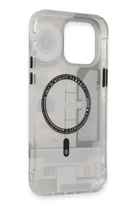 Keep Off Apple iPhone 14 Pro Max Kılıf Clone Space Magsafe Kapak - Clone - 16