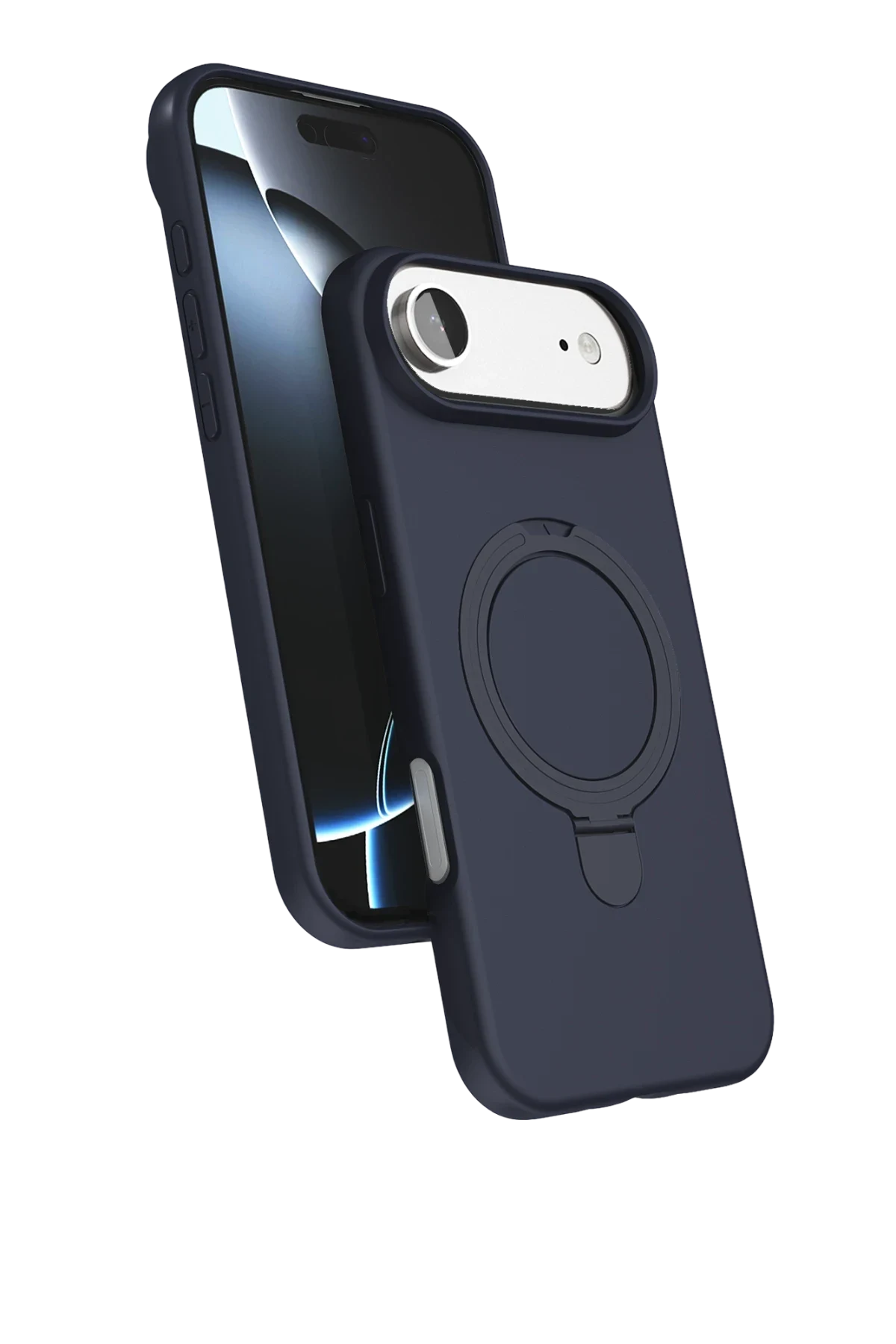 uryport Apple iPhone 17 Air Regal Magsafe Standlı Kapak - Lacivert