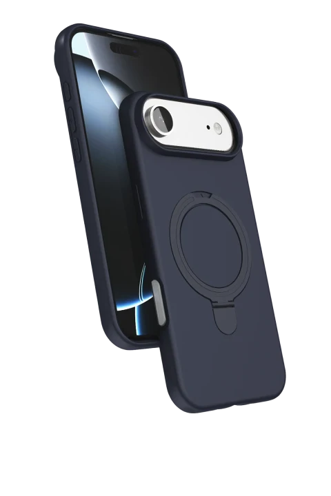 uryport Apple iPhone 17 Air Regal Magsafe Standlı Kapak - Lacivert