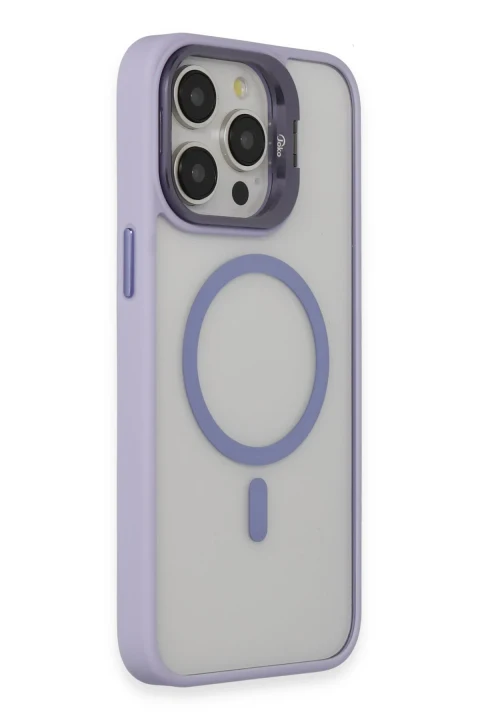 Joko Apple iPhone 14 Pro Kılıf Roblox Lens Magsafe Standlı Kapak - Lila