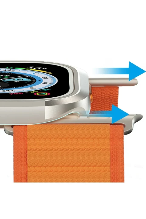 Movenchy Apple Watch Ultra 49mm Movenchy MO-WT3 Alüminyum Kasa Koruyucu - Yıldız Işığı