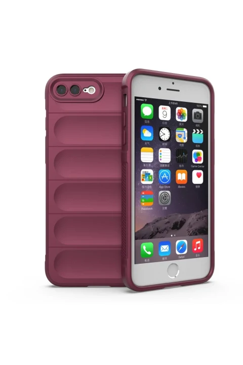uryport Apple iPhone 7 Plus Kılıf Optimum Silikon - Bordo