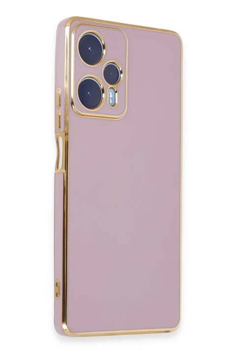 uryport Xiaomi Poco F5 Kılıf Volet Silikon - Mor