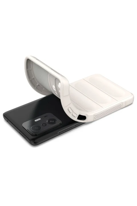 uryport Xiaomi Mi 11T Kılıf Optimum Silikon - Krem
