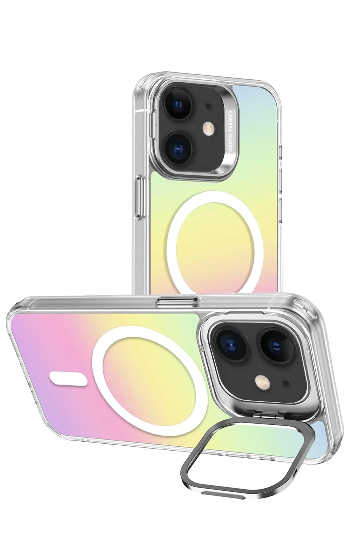 Joko Apple iPhone 11 Armor Magsafe Kapak - Rainbow