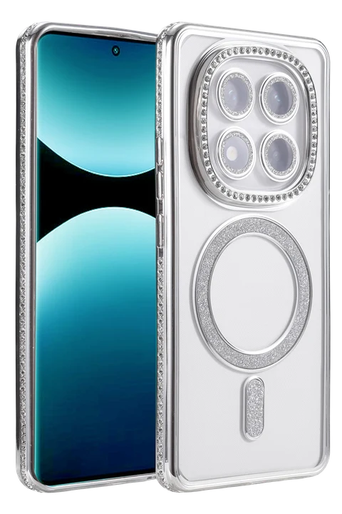 uryport Xiaomi Redmi Note 15 4G Joke Simli Magneticsafe Kılıf - Gümüş