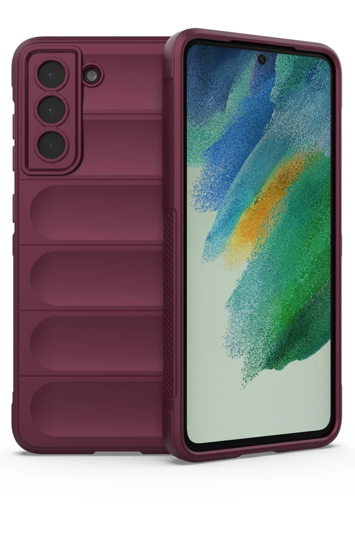 uryport Samsung Galaxy S21 Plus Kılıf Optimum Silikon - Bordo