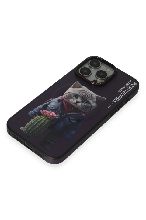 Joko Apple iPhone 14 Pro Max Fun Magsafe Kapak - Derin Mor