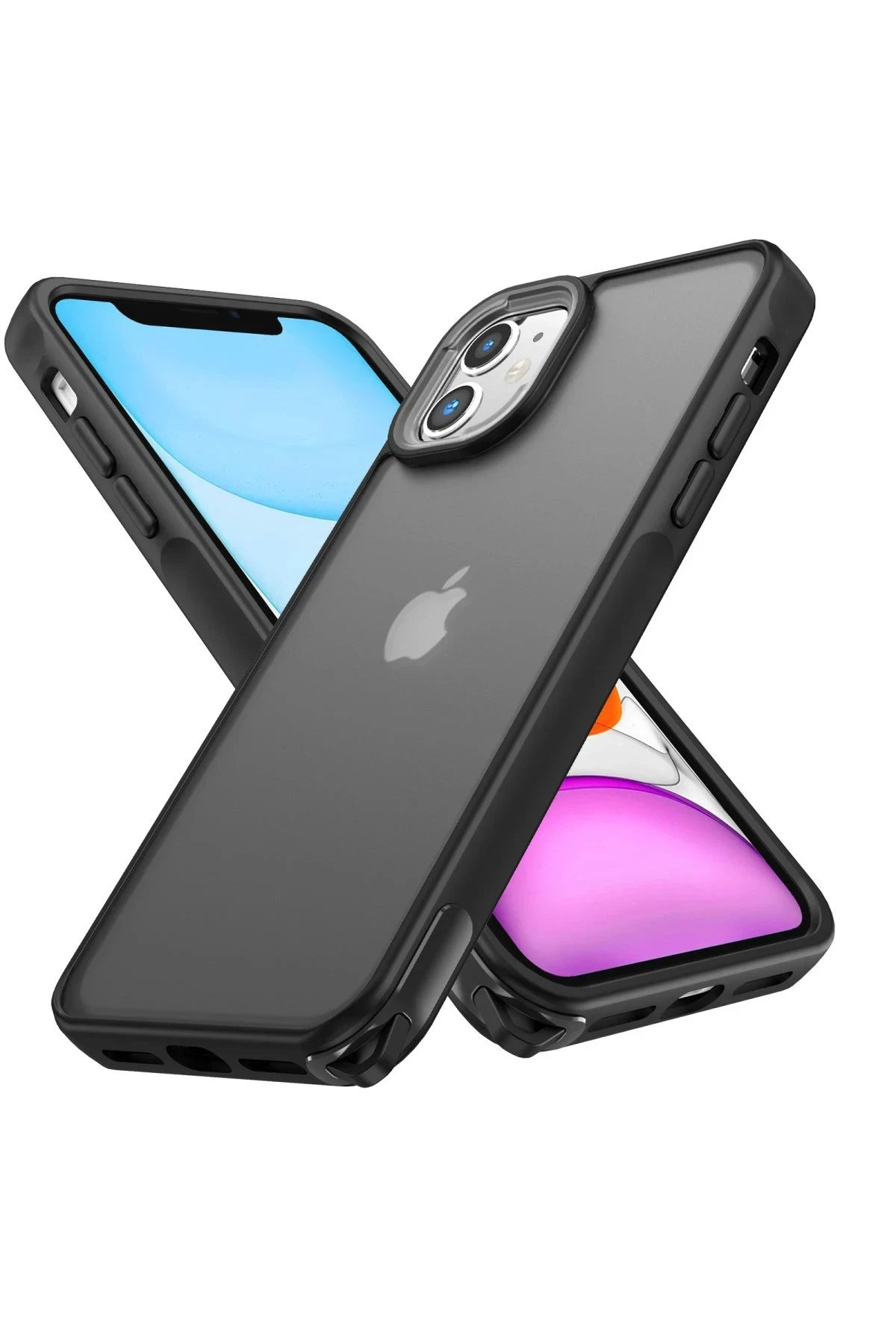 uryport Apple iPhone 11 Kılıf Elegant Kapak - Siyah