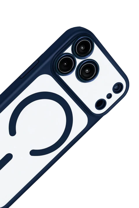 Joko Apple iPhone 17 Pro Max/18 Pro Max Chrome Magsafe Kapak - Lacivert