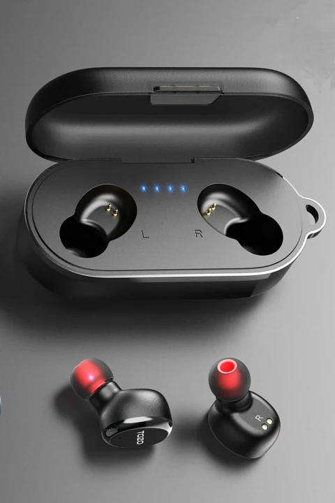 Tozo T10S Çağrı Gürültü Engelleyici Özellikli Ultra Hafif IPX8 Su Geçirmez Bluetooth 5.2 Kablosuz Airpods Kulaklık - Siyah