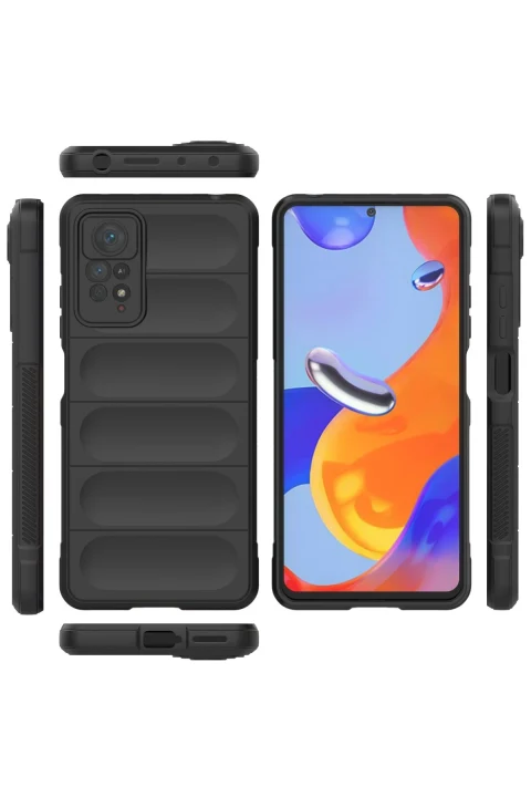 uryport Xiaomi Redmi Note 11 Pro Kılıf Optimum Silikon - Siyah