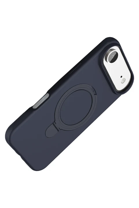uryport Apple iPhone 17 Air Regal Magsafe Standlı Kapak - Lacivert