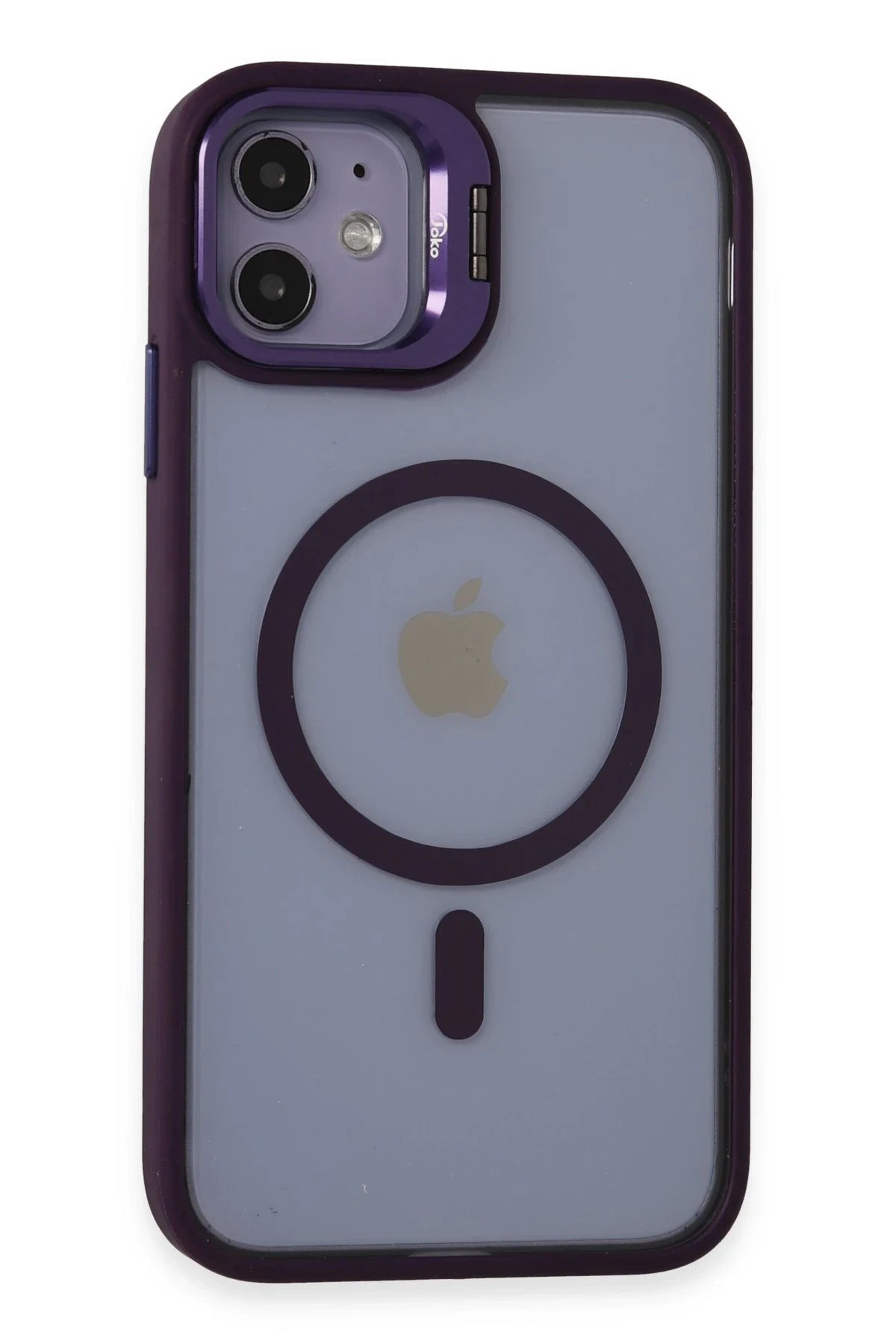 Joko Apple iPhone 11 Kılıf Roblox Lens Magsafe Standlı Kapak - Derin Mor