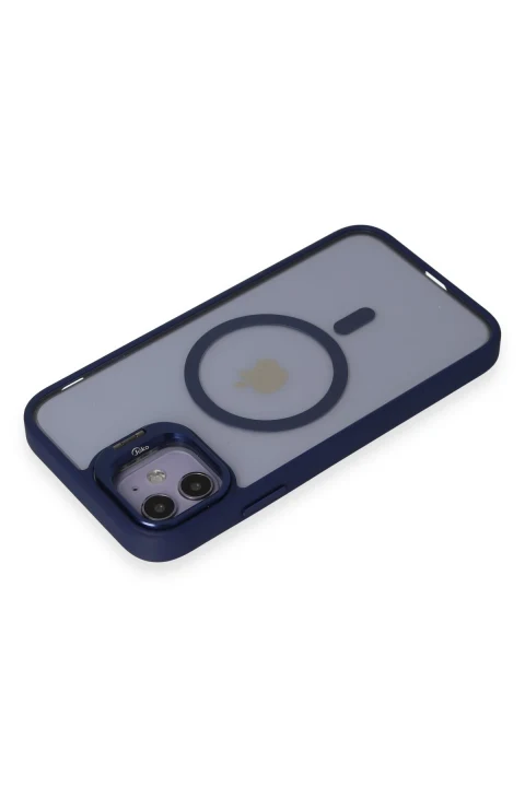Joko Apple iPhone 11 Kılıf Roblox Lens Magsafe Standlı Kapak - Lacivert