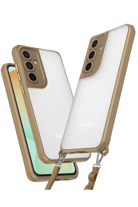 uryport Samsung Galaxy A56 Kılıf Penta Silikon Kılıf - Çöl Titanyum