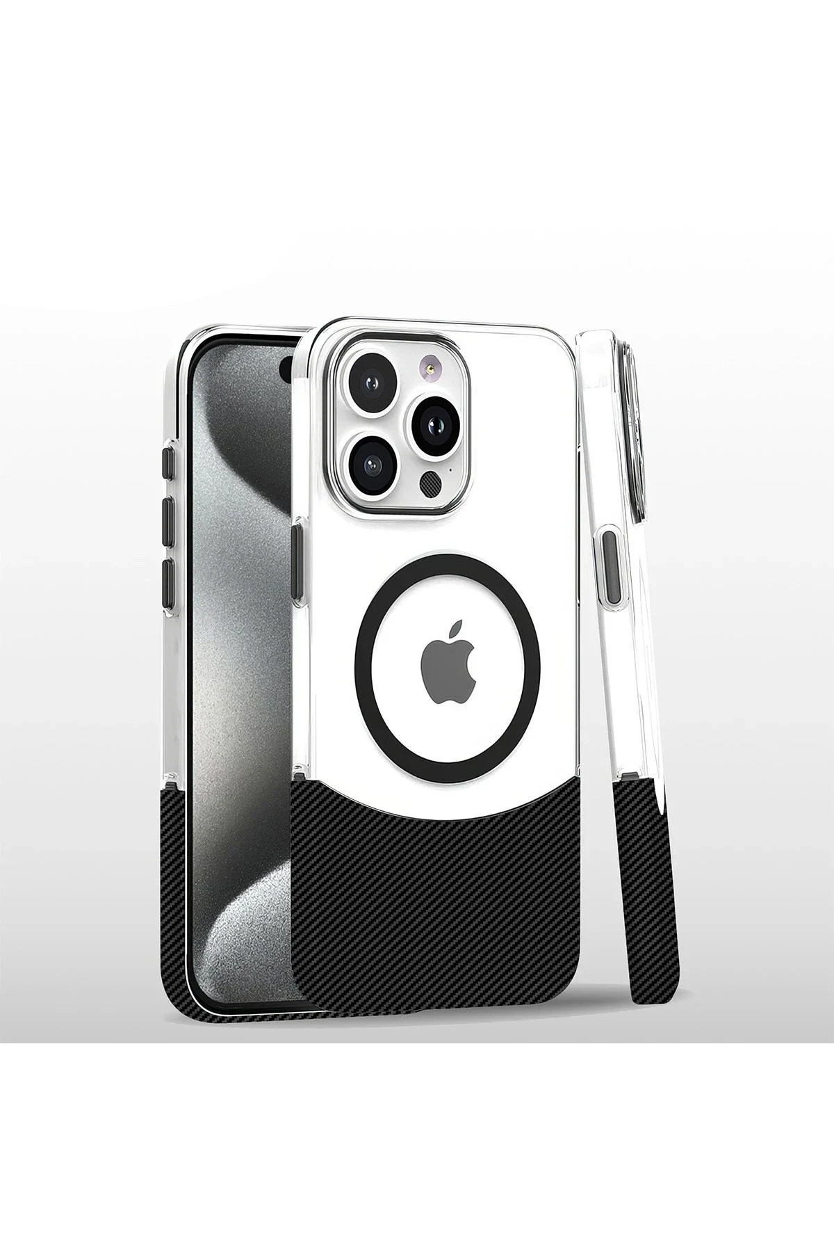 Joko Apple iPhone 16 Pro Carbon Puzzle Magsafe Kapak - Siyah
