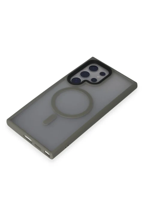 uryport Samsung Galaxy S24 Ultra Kılıf Trex Magneticsafe Kapak - Titan Gri
