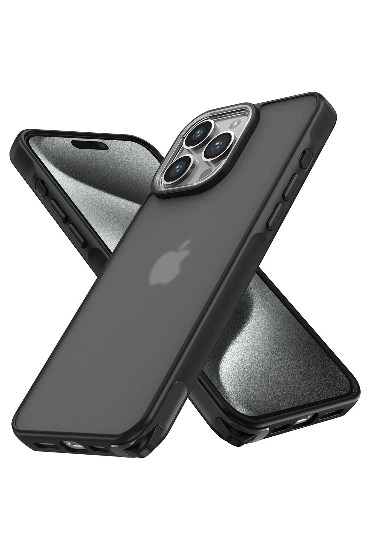 uryport Apple iPhone 12 Pro Max Kılıf Elegant Kapak - Siyah