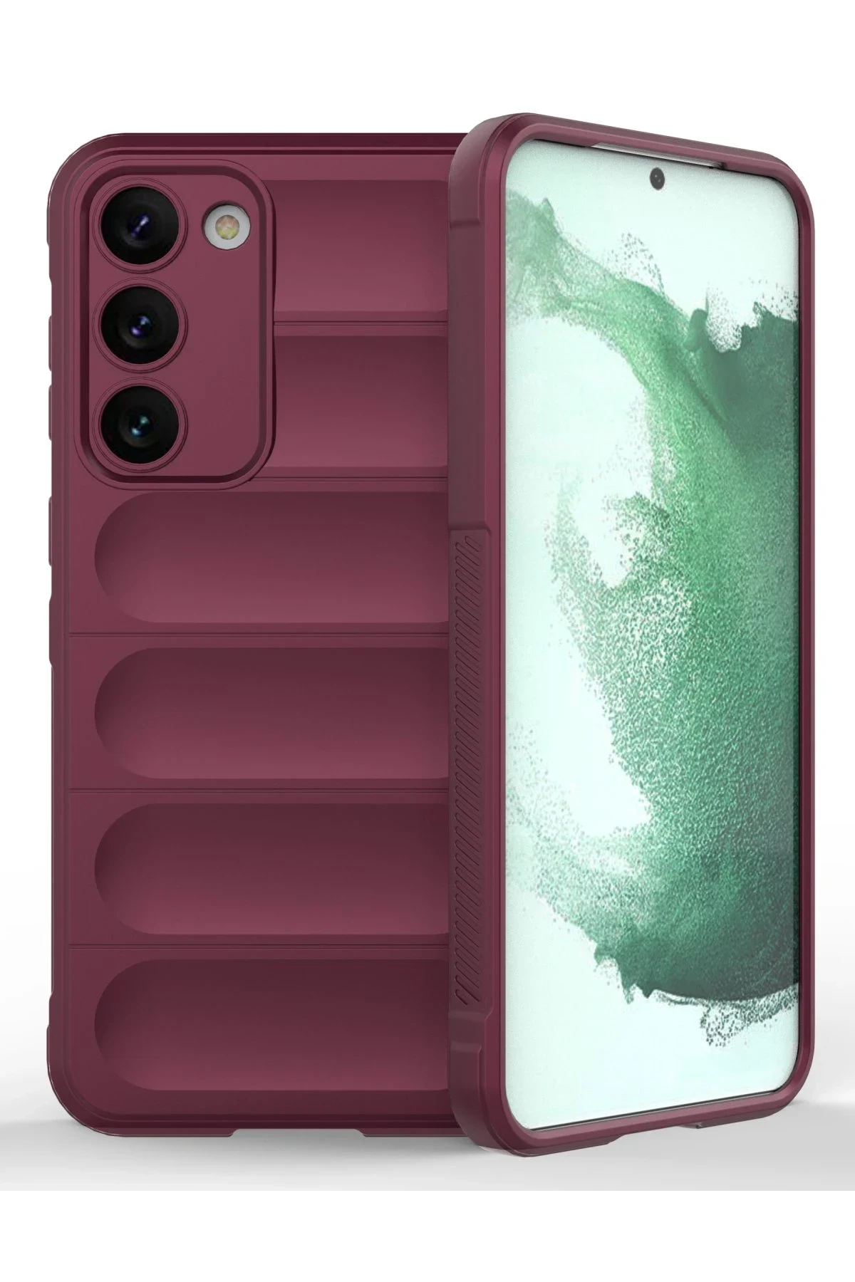 uryport Samsung Galaxy S23 Plus Kılıf Optimum Silikon - Bordo