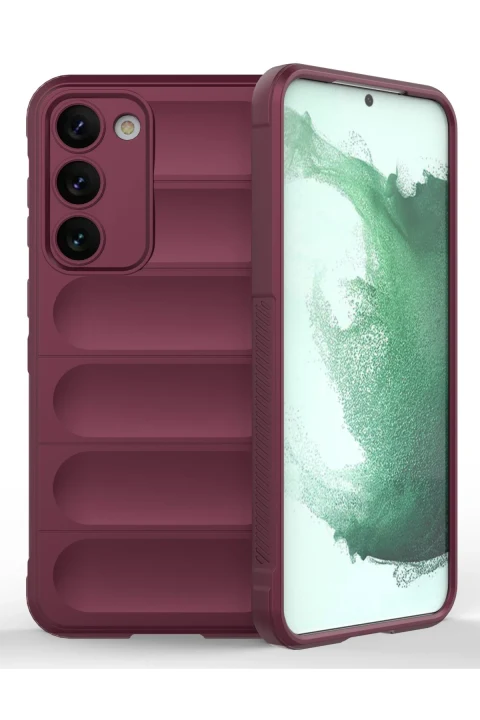 uryport Samsung Galaxy S23 Plus Kılıf Optimum Silikon - Bordo
