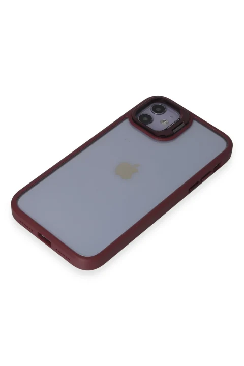 Joko Apple iPhone 11 Kılıf Roblox Lens Standlı Kapak - Bordo