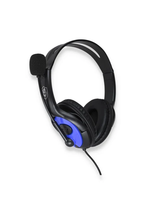 Karler Bass GM702 Kafa Üstü Oyuncu Kulaklık - Mavi