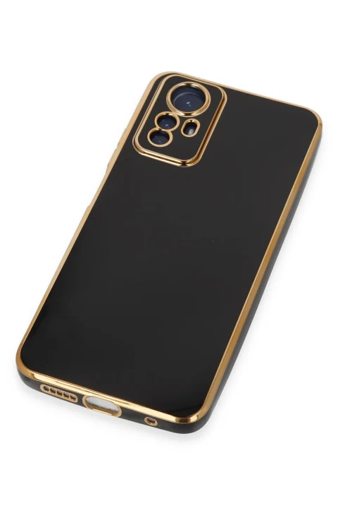 uryport Xiaomi Redmi Note 12S Kılıf Volet Silikon - Siyah