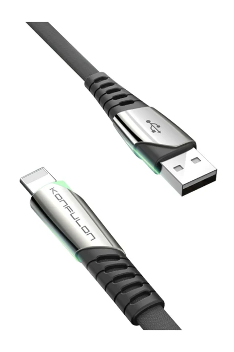 Konfulon DC17 Lightning Kablo iphone Uyumlu 1M 2.4A - Siyah