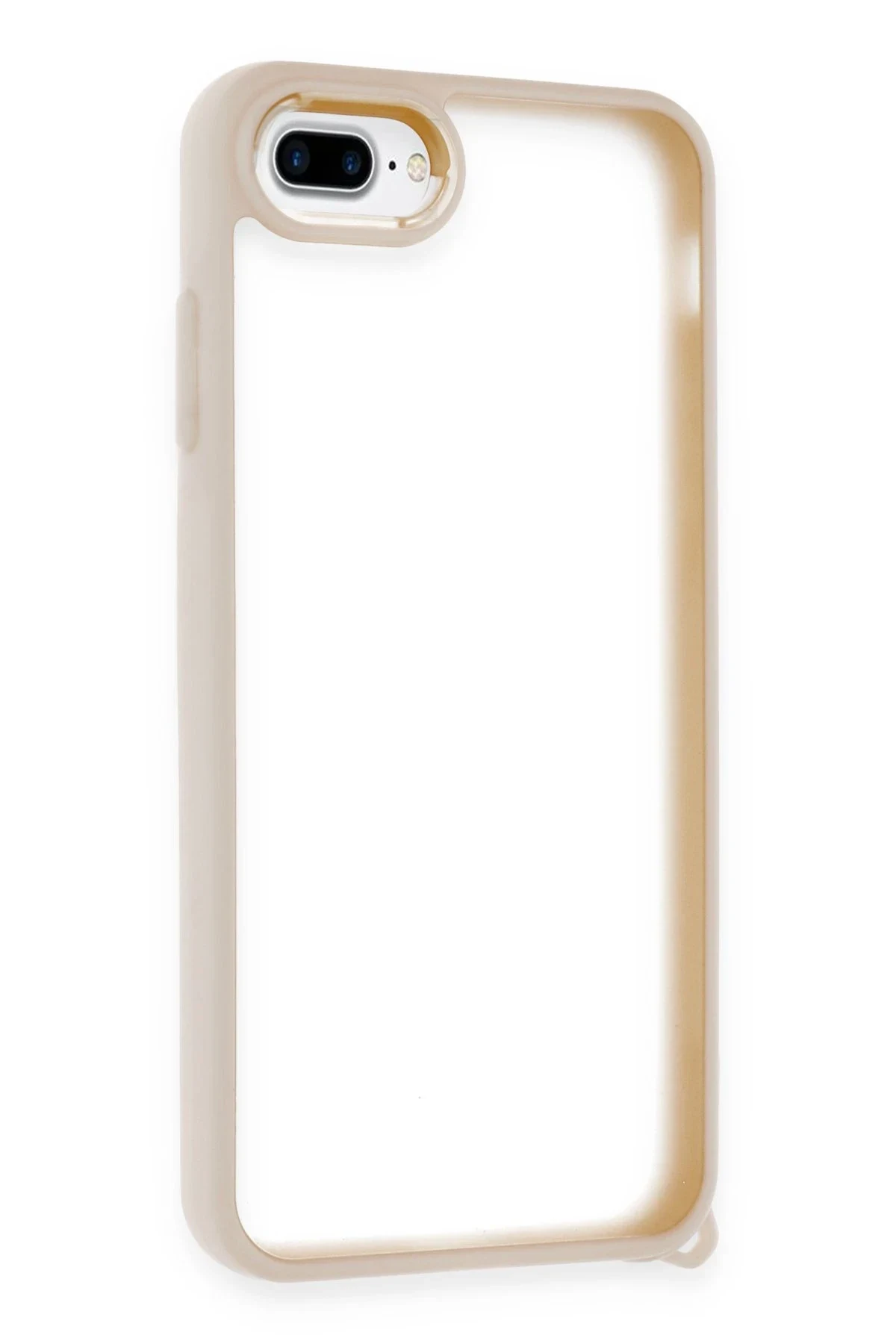 uryport Apple iPhone 7 Kılıf Elegant Kapak - Pudra