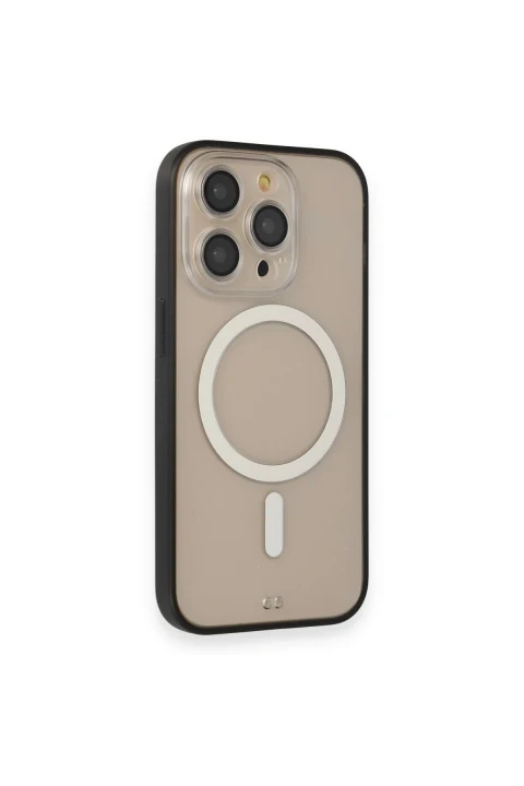 uryport Apple iPhone 13 Pro Max Kılıf Grand Magneticsafe Kapak - Siyah