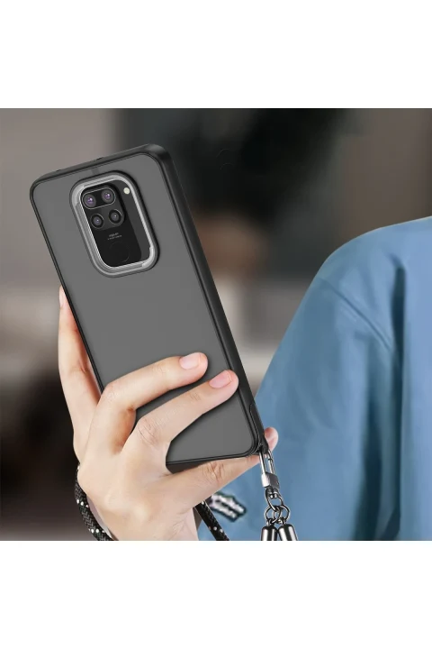 uryport Xiaomi Redmi Note 9 Kılıf Elegant Kapak - Derin Mor